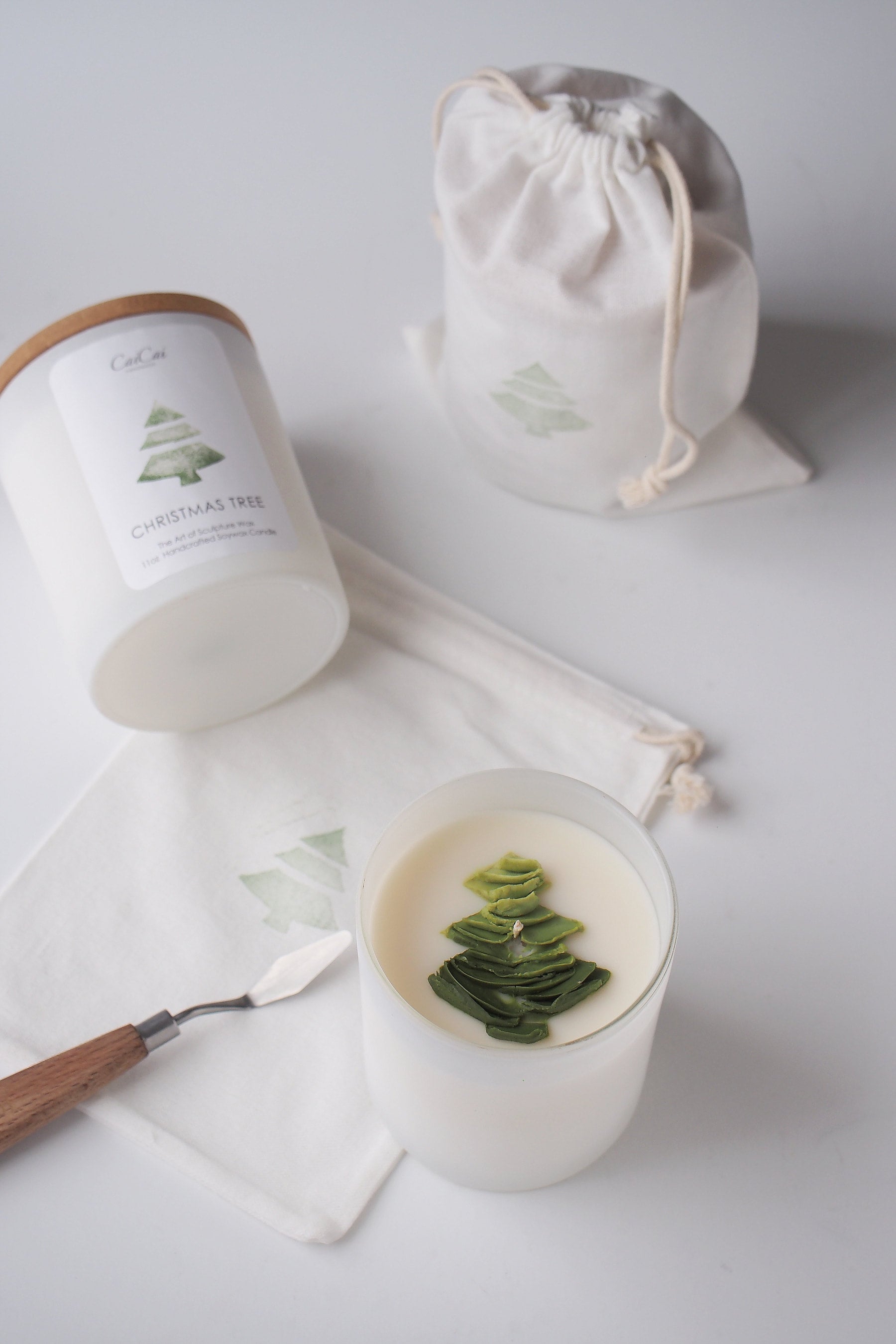 CaiCaiHandmade Christmas Tree Candle - Thumbnail 5