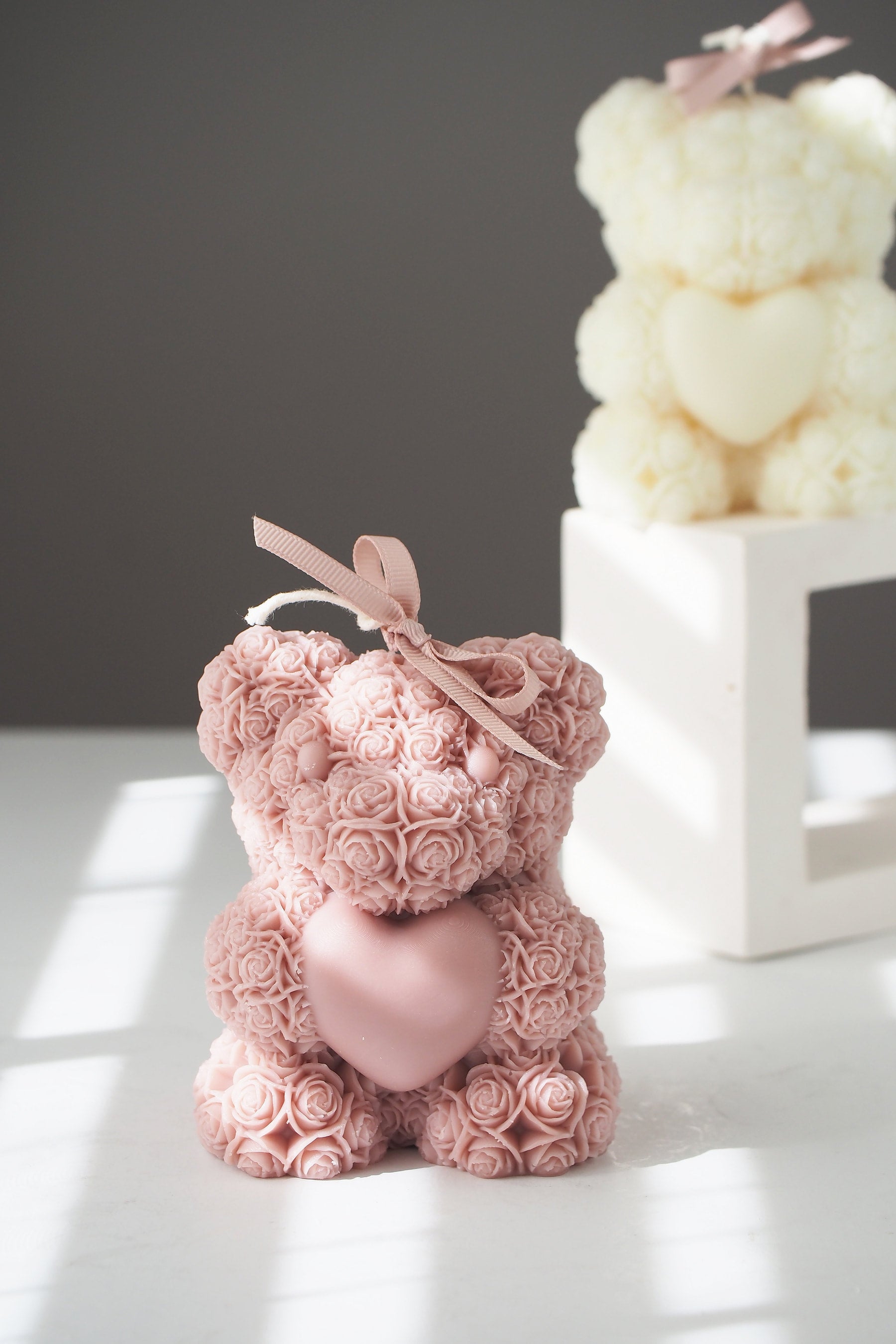 Heart rose bear sales